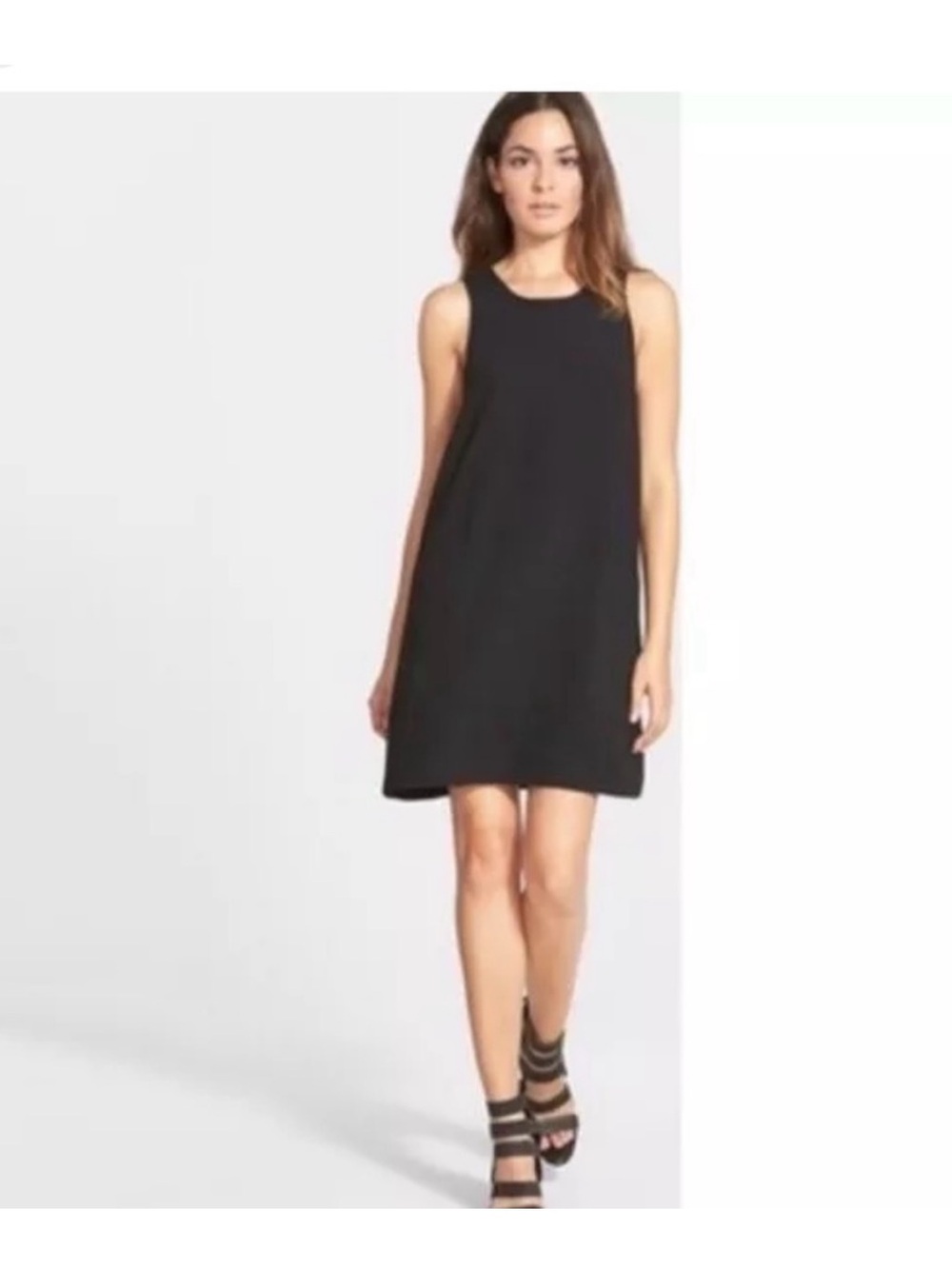 Leith Black Racerback Shift Dress - Women